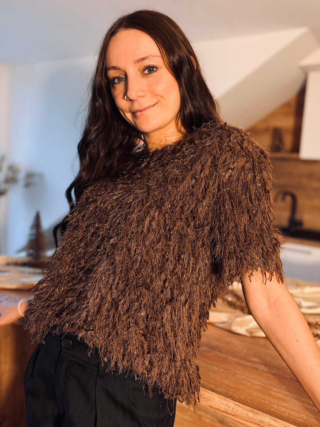 Notre blouse JILL marron