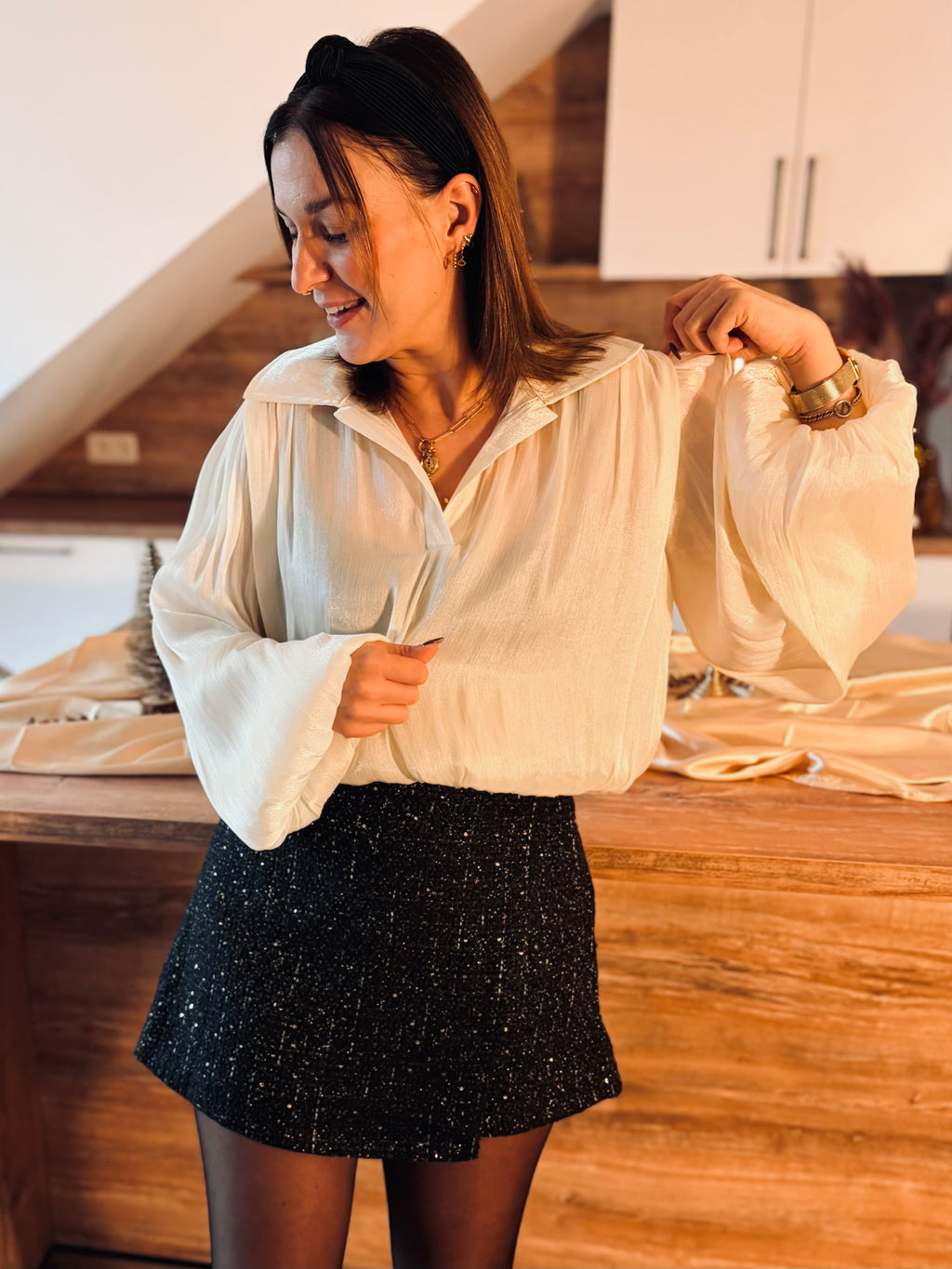 Notre blouse SASOU écrue