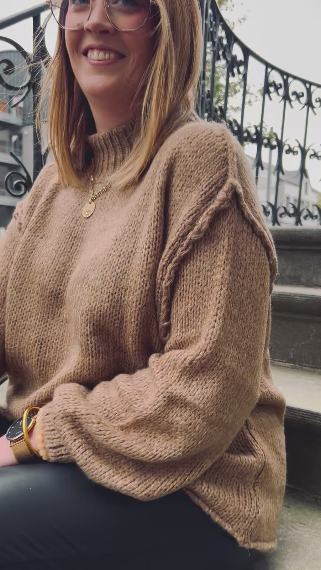 Notre pull ROMANE beige