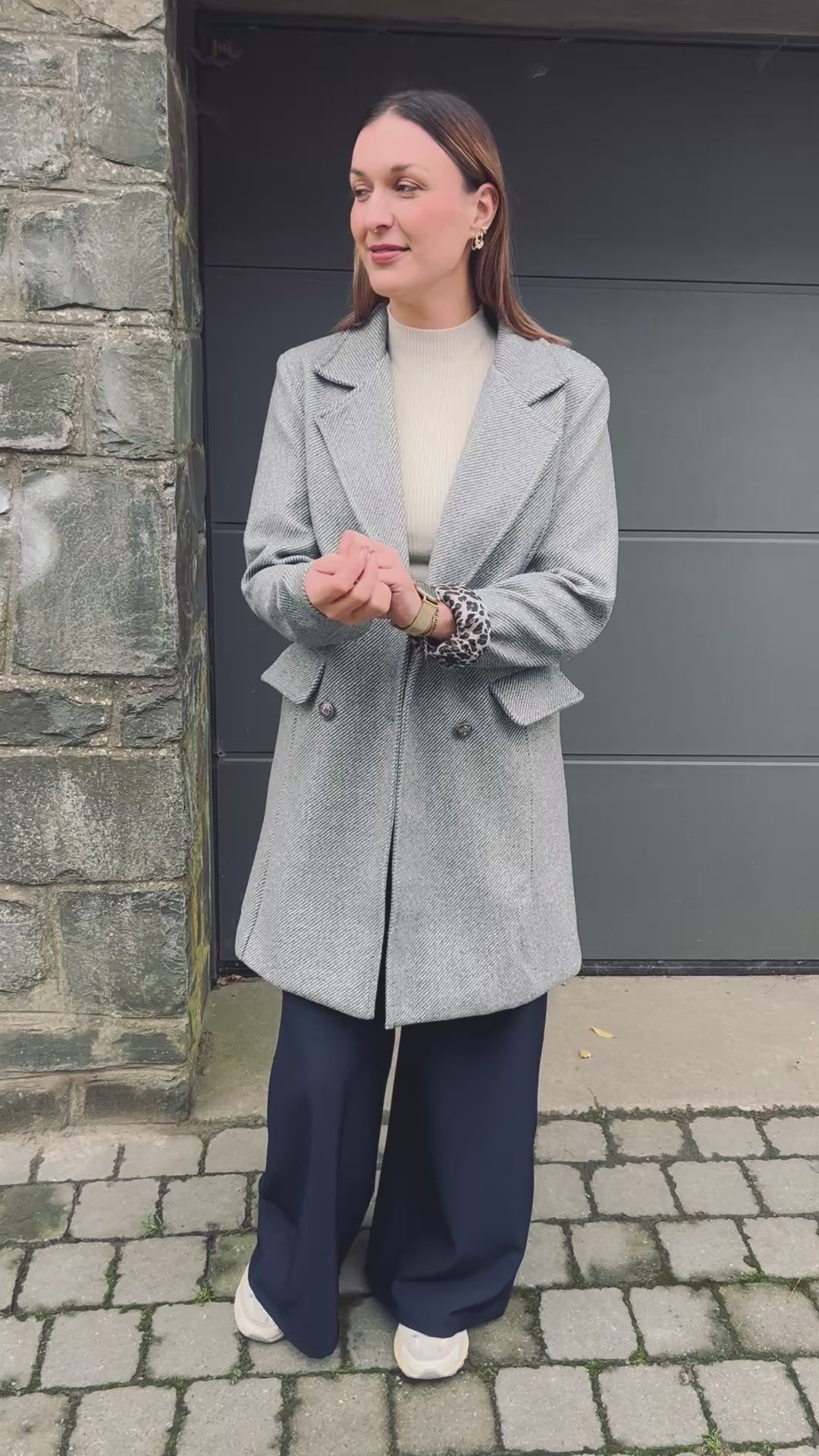 Notre trench ROMANE gris