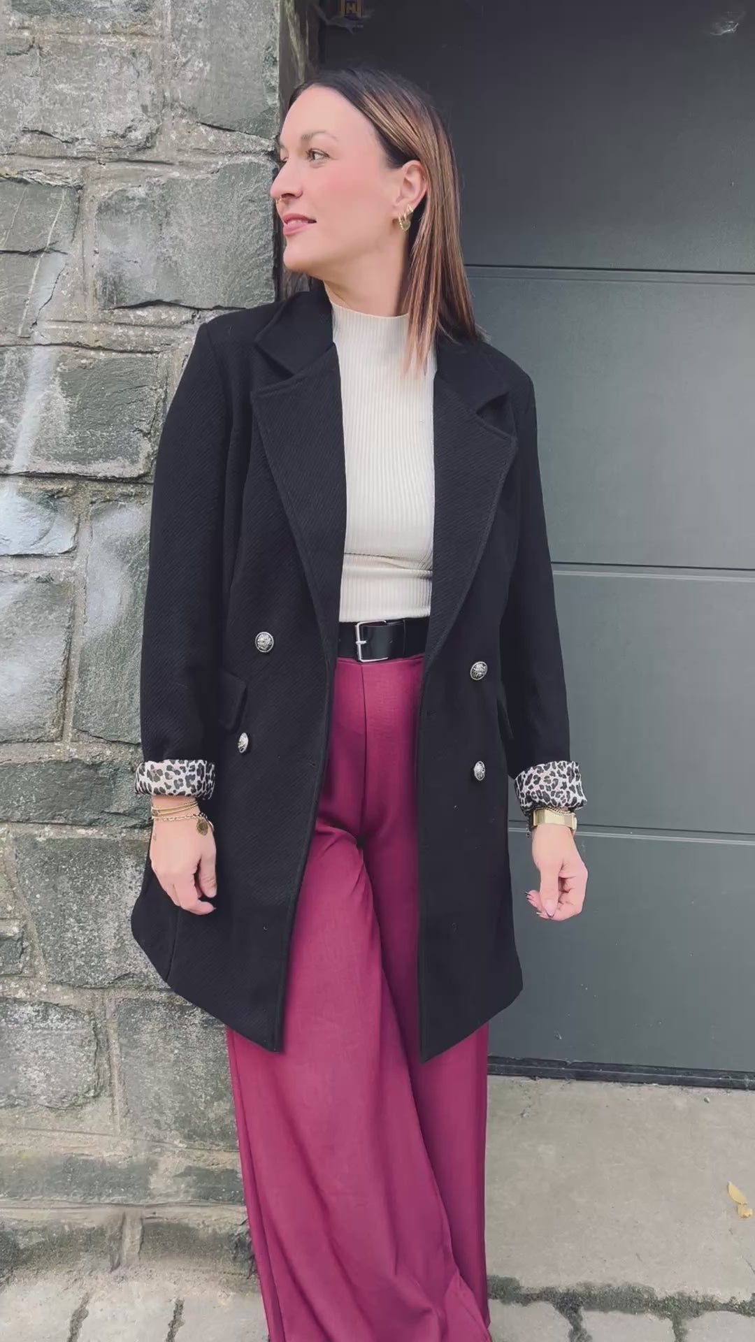 Notre trench ROMANE noir